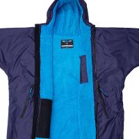 Two Bare Feet Kids Weatherproof Changing Robe & Changing Mat - Navy / Blue Extra Image 2 Preview